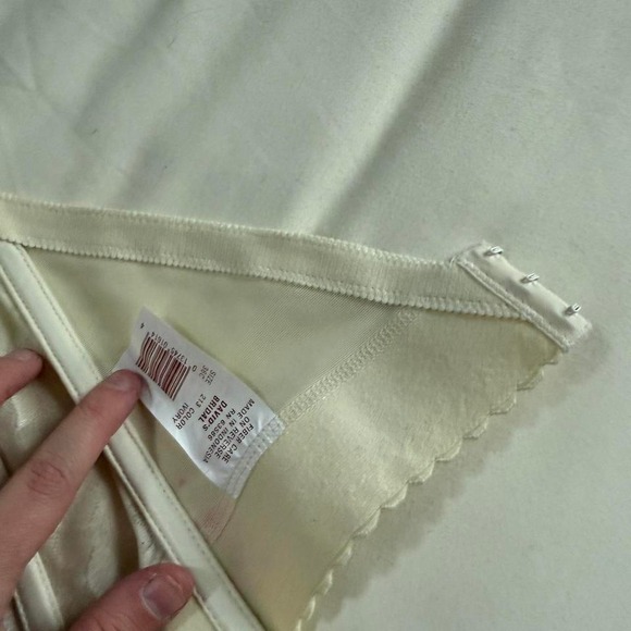 90s david's bridal ivory lace bustier size 36c - Picture 5 of 6